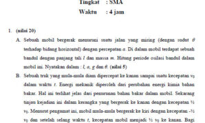 Soal Jawab Olimpiade Sains Nasional OSN 2007 Fisika SMA