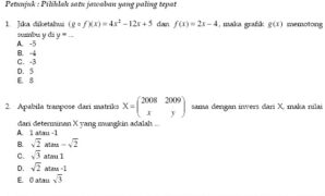 seleksi masuk universitas padjadjaran 2009