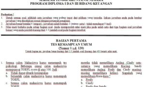 soal ujian masuk stan