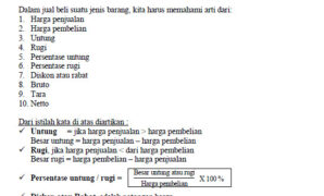 Ringkasan Soal Matematika SMP dan Pembahasan