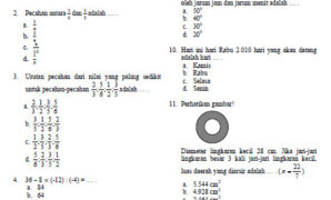 Soal Olimpiade Matematika SD tahun 2010