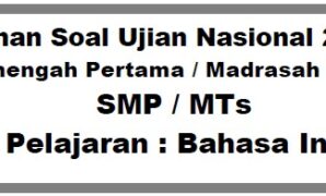 latihan soal ujian nasional 2011