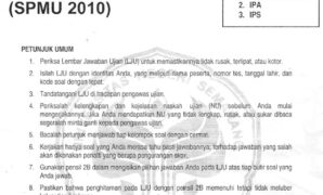 Soal Seleksi Penerimaan Mahasiswa UNNES 2010