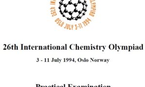 Soal 26th International Chemistry Olimpiad