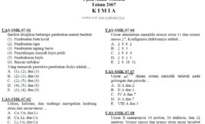 Soal UN Kimia SMK 2003-2007