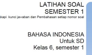 Soal Latihan Bahasa Indonesia Kelas 6 SD Semester 1