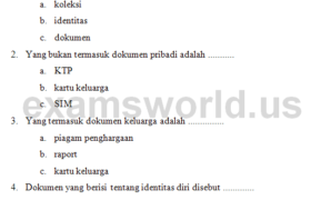 preview Soal IPS Kelas 2 SD