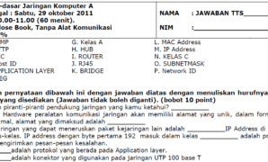 Soal Jaringan Komputer Dasar