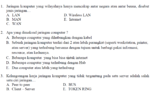 soal prediksi ujian nasional TKJ SMK 2010