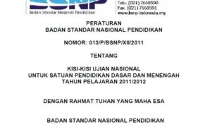 Kisi-kisi ujian nasional 2012