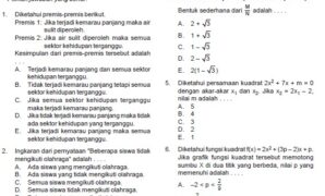 Prediksi Soal Ujian Nasional SMA IPA/IPS 2013