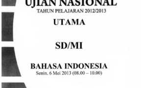 soal ujian nasional sd 2013