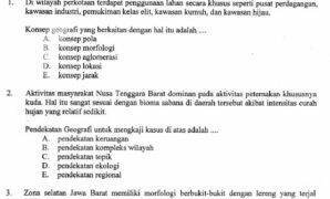 Soal Ujian Nasional Geografi SMA MA IPS 2013