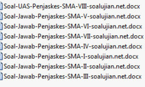 Kumpulan Soal Jawab Penjaskes SMA Lengkap