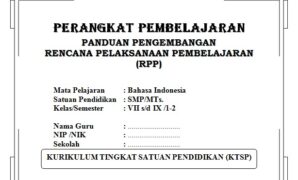 Perangkat Pembelajaran Bahasa Indonesia SMP KTSP