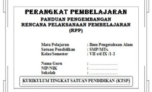 Perangkat Pembelajaran IPA SMP KTSP