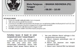 Soal Latihan Ujian Nasional SD MI Bahasa Indonesia